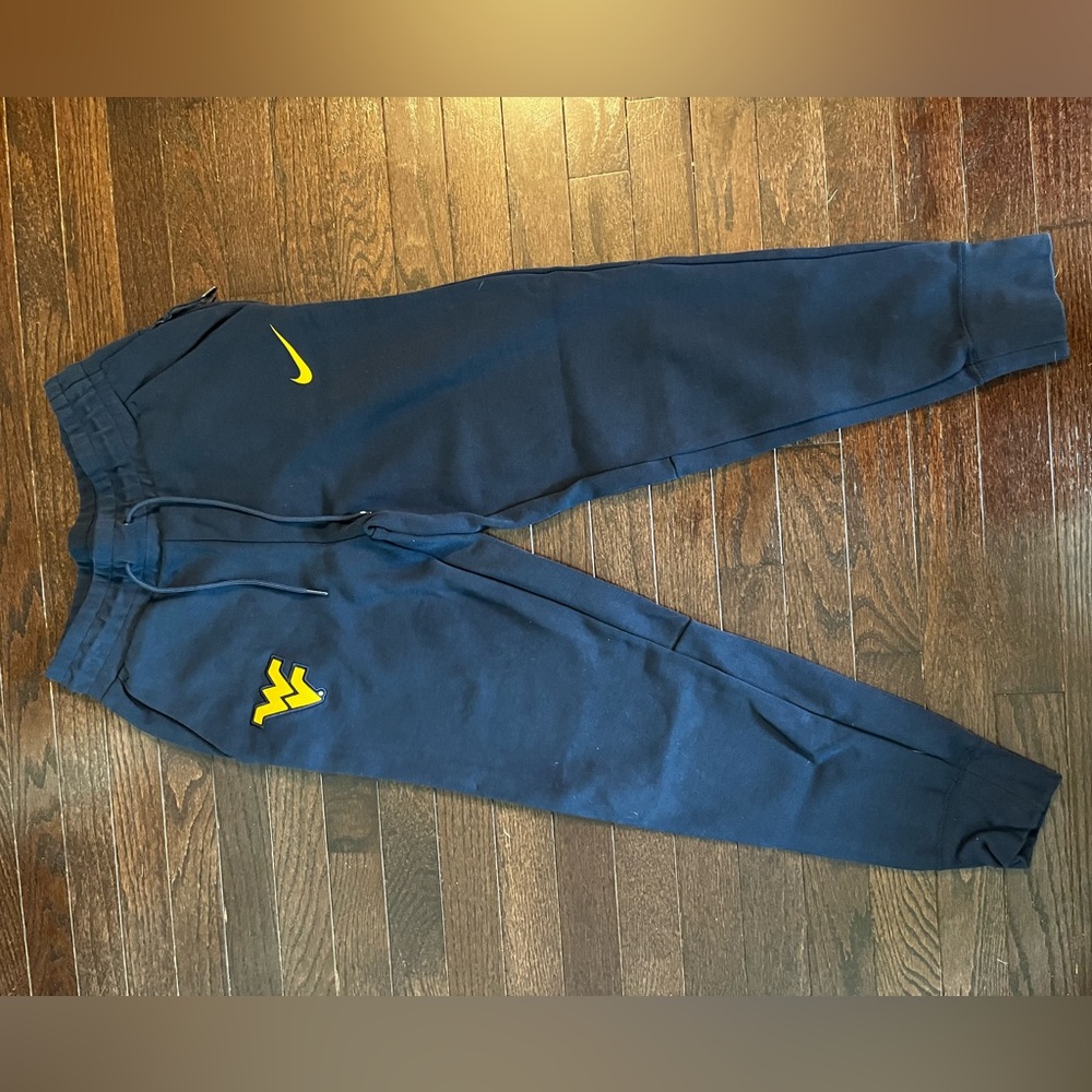 Nike Navy and Yellow WVU Track Jacket and Pants